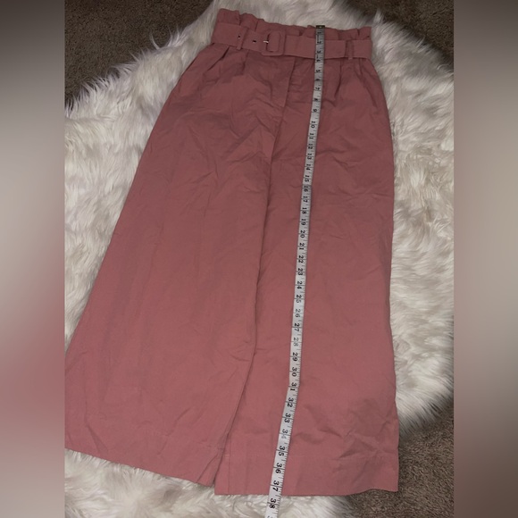 NWOT ZARA HIGH WAIST TROUSERS CULOTTES WITH BELT - Picture 15 of 16